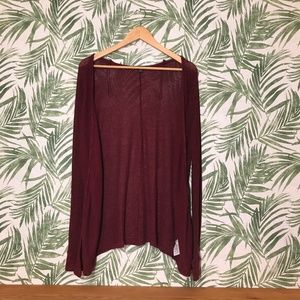 American Eagle Maroon Cardigan